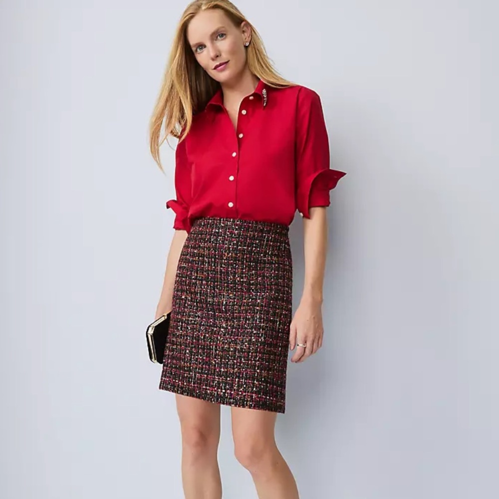 AnnTaylor Embellished Relaxed Perfect Shirt